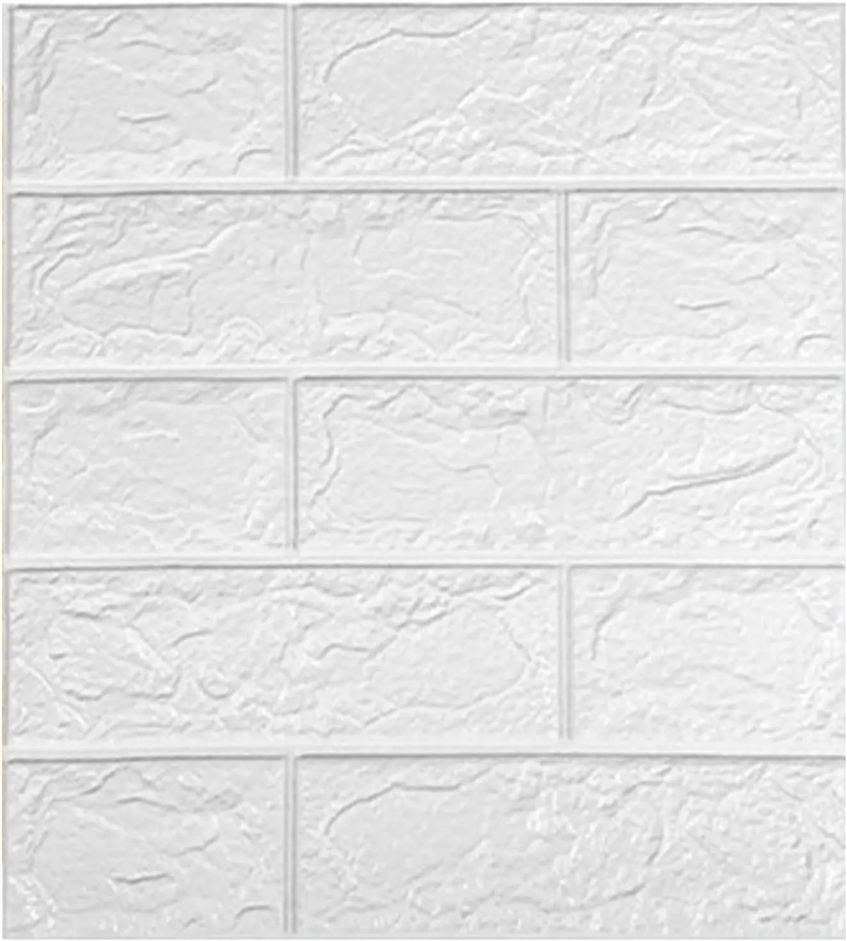 10Pcs 3D Wall Panels Peel and Stick, Self Adhesive 3D Wallpaper, Cuttable Faux Brick Wall Panel for Interior Wall Living Room Bedroom