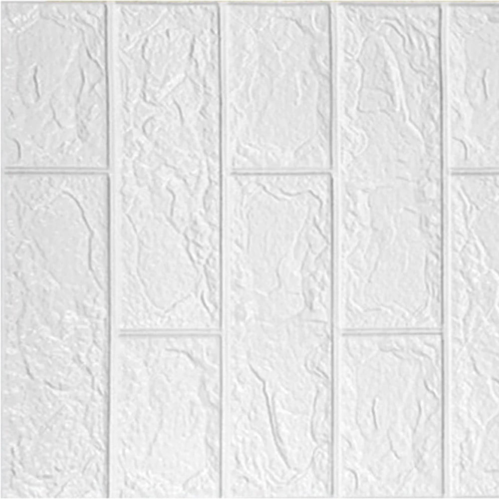 10 Pannelli murali 3D adesivi, carta da parati 3D autoadesiva, pannello per pareti effetto mattone ritagliabile per interni, soggiorno e camera da letto