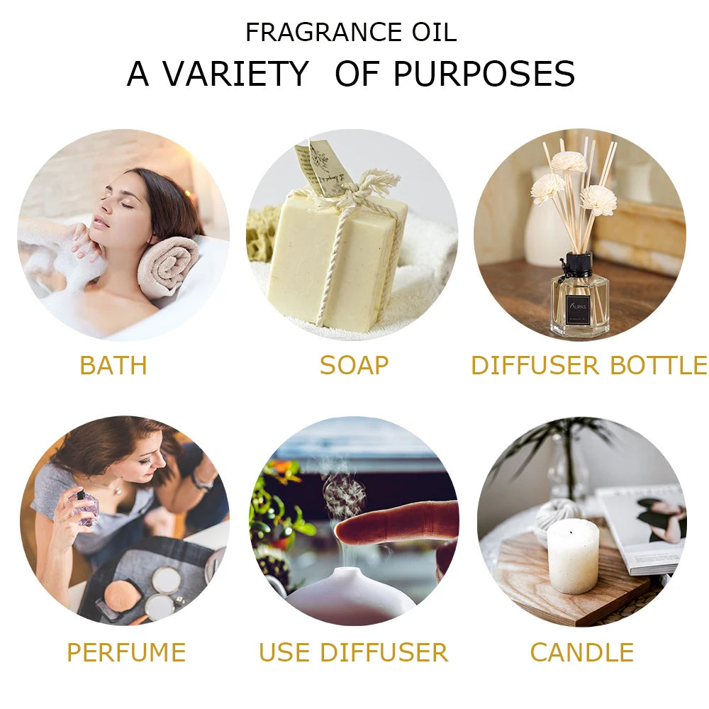 PHATOIL Coffret cadeau de 12 huiles essentielles 100 % naturelles pour humidificateurs, diffuseurs, massages et spa (lavande, citronnelle, arbre à thé, citronnelle)