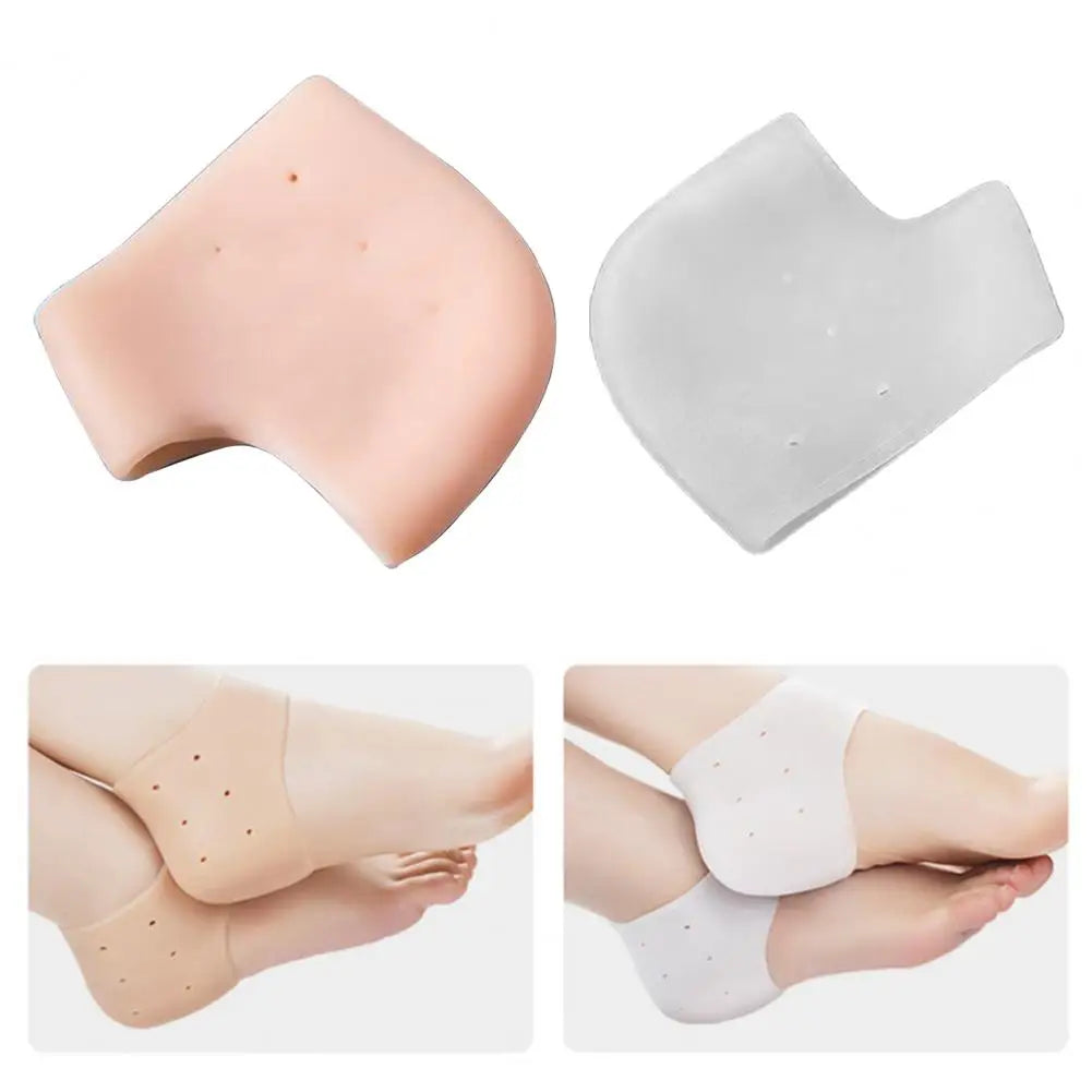 Plantillas para espolón calcáneo, almohadillas de silicona para alivio de espolón y protección del talón para hombres y mujeres, plantillas amortiguadoras antideslizantes para fascitis plantar