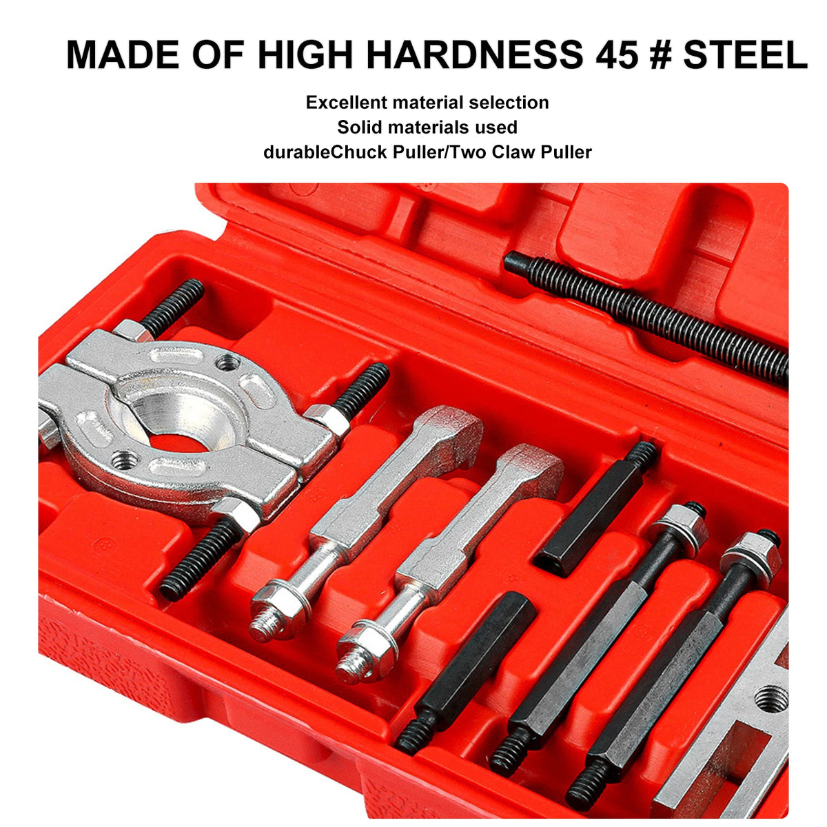 Podofo 9PCS Portable Bearing Splitter Separator Puller Kit Car Bear Separator Puller Bearing Removal Tool Gear Puller Car Repair Tools