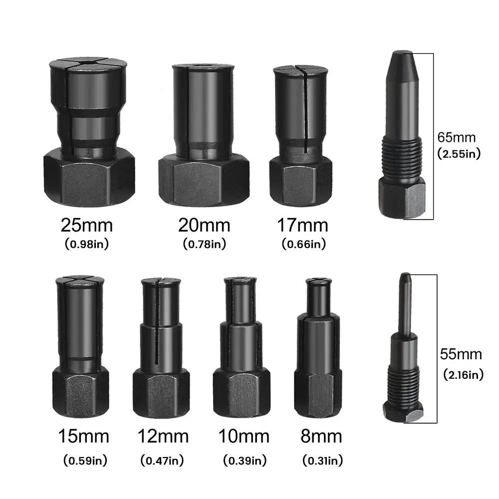 Podofo 10Pcs Blind Internal Inner Bearing Extractor Puller Tool Kit Wheel Bearing Remover Set With Storage Box For Auto Repair