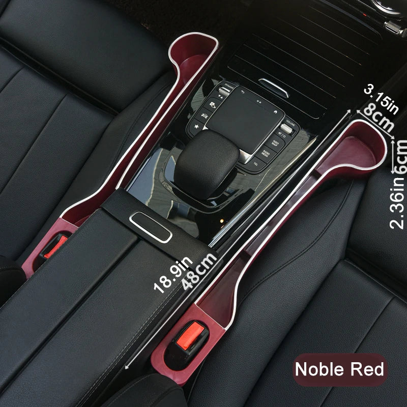 2 Pack Car Seat Gap Filler Organizer With Cup Phone Holder Prevent Items Falling Car Side Seat Storage Solution Black