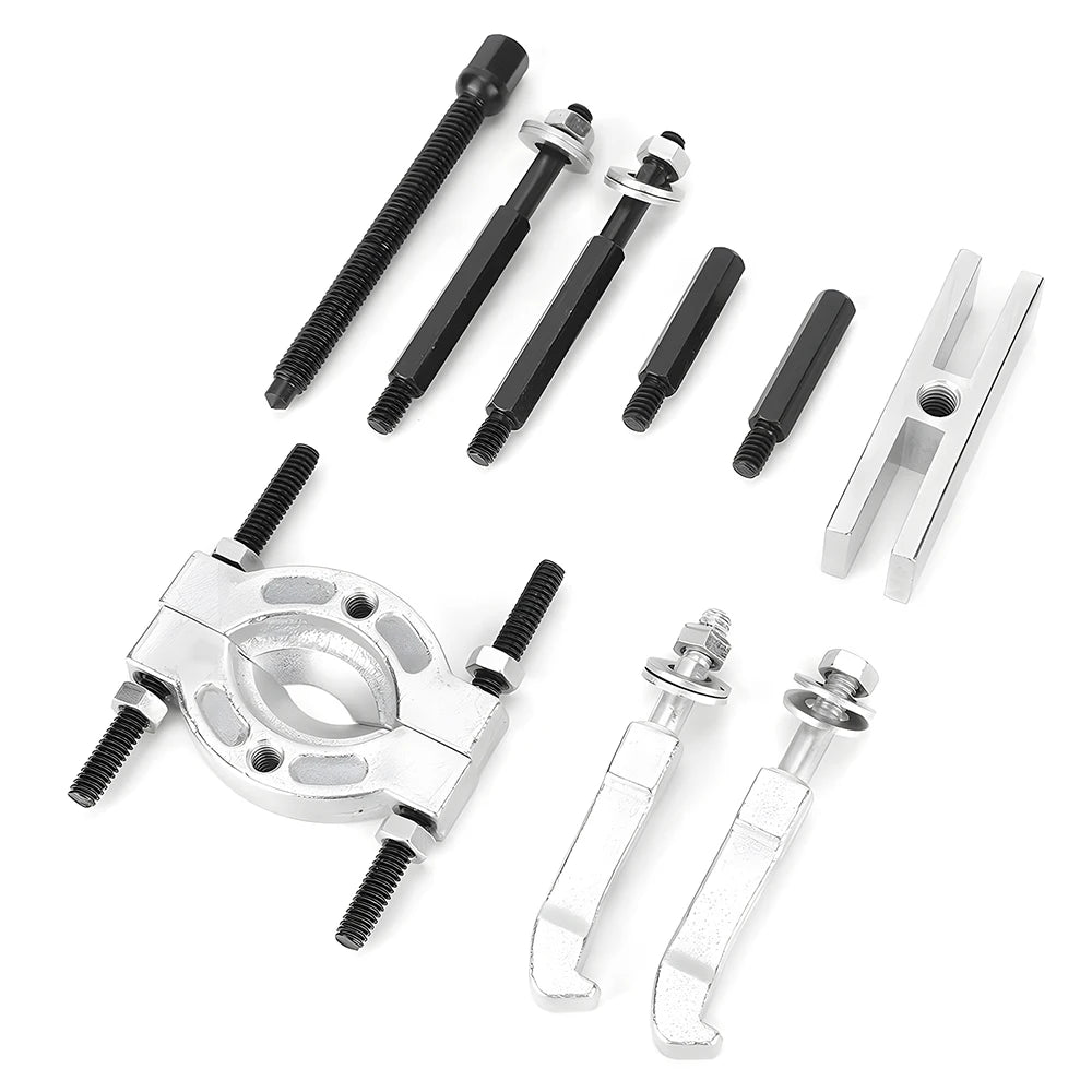 Podofo 9PCS Portable Bearing Splitter Separator Puller Kit Car Bear Separator Puller Bearing Removal Tool Gear Puller Car Repair Tools
