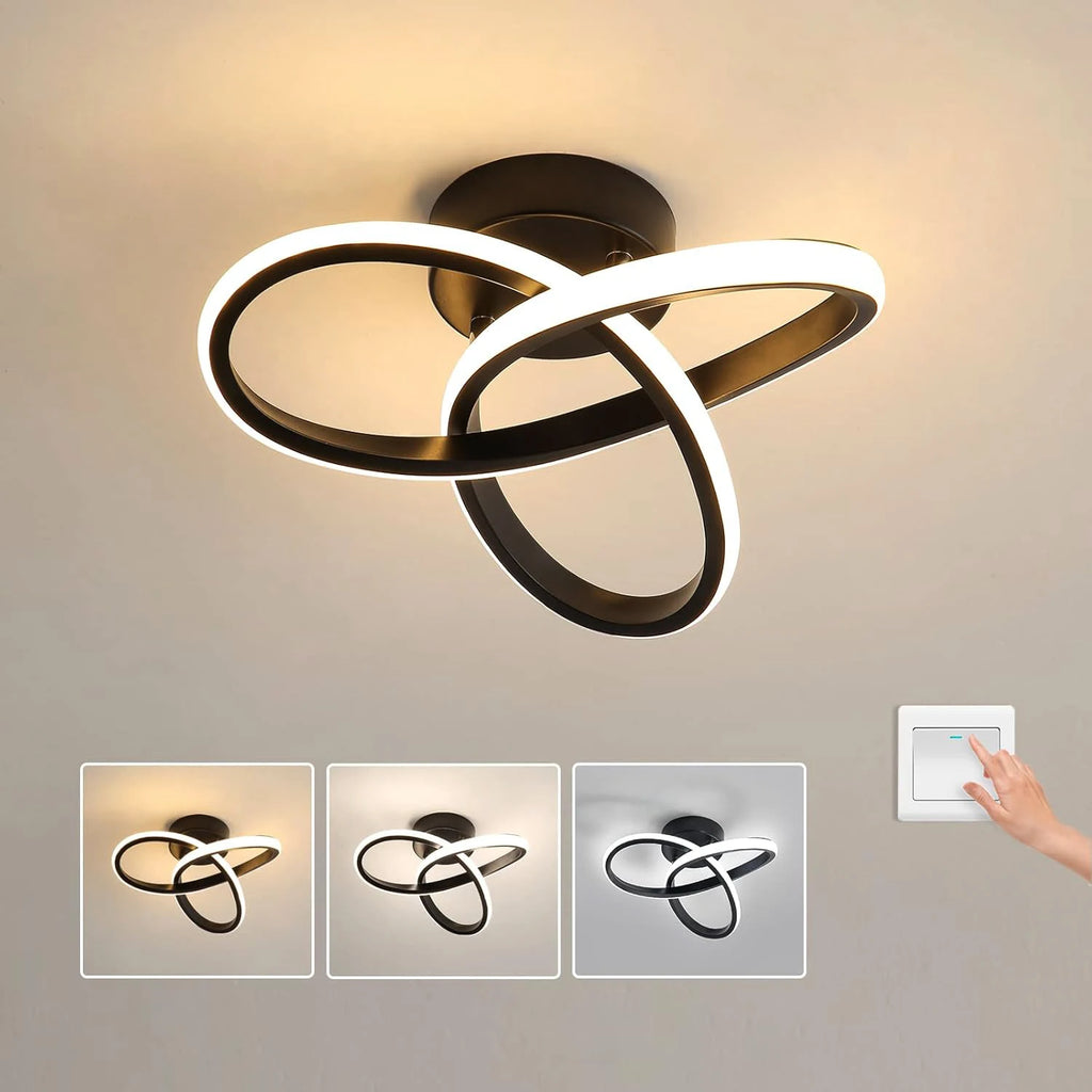Modern Led Ceiling Lamp Led Ceiling Light 22W 2200Lm for Bedroom Dining Room Kitchen Hallways Living Room, Diameter 25cm