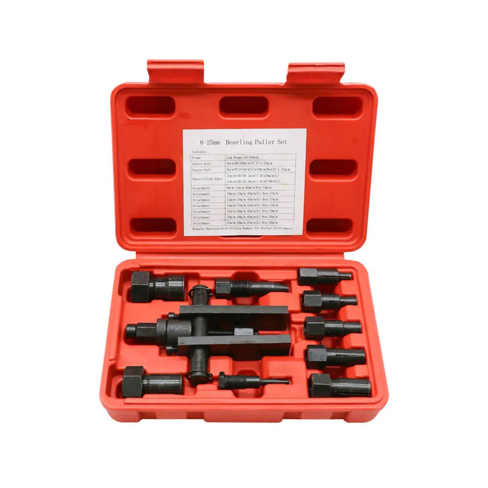Podofo 10Pcs Blind Internal Inner Bearing Extractor Puller Tool Kit Wheel Bearing Remover Set With Storage Box For Auto Repair