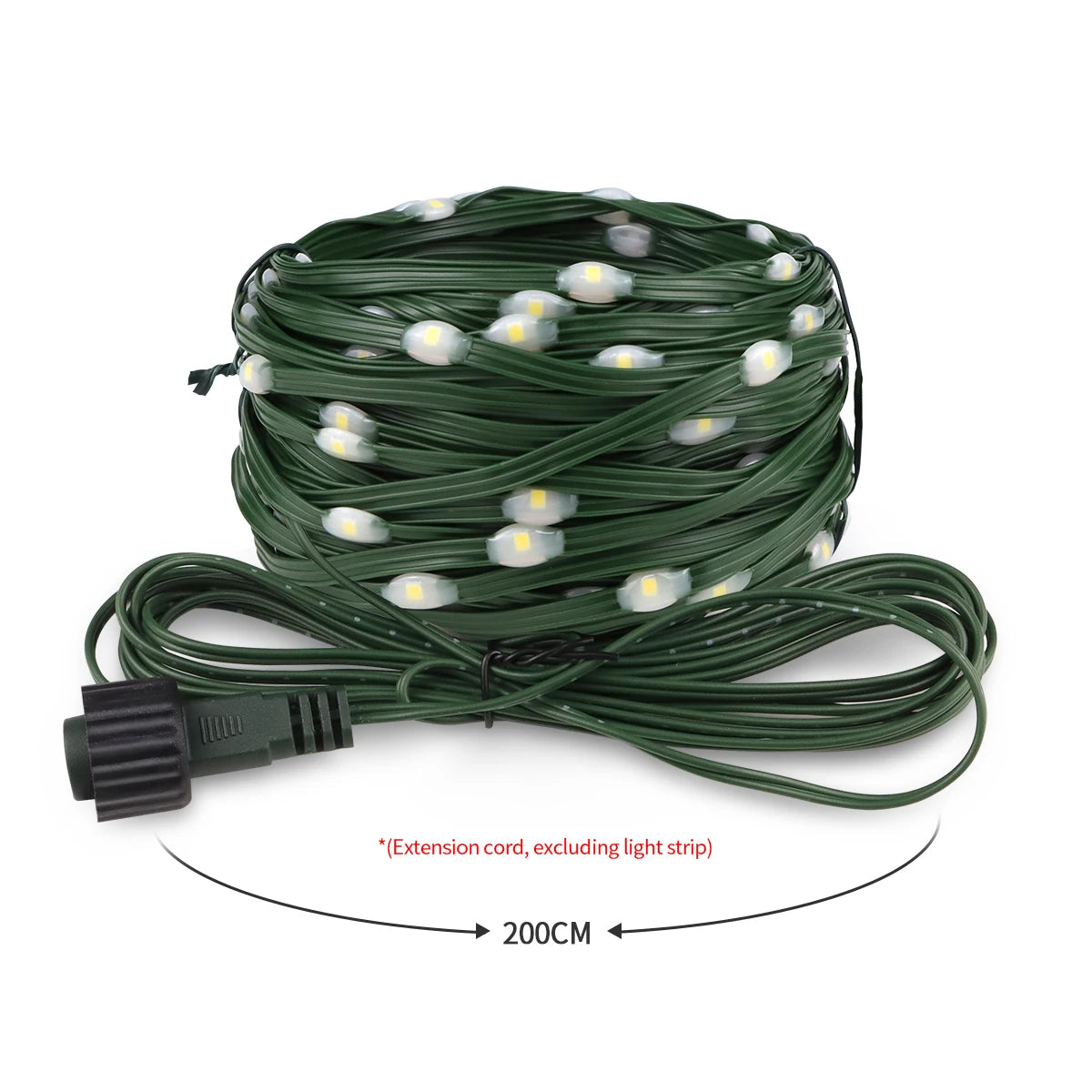 50M 100M 24V LED Christmas Lights Green Wire Leather Fairy Lights String Waterproof Outdoor Garden Party Wedding Garland Decor
