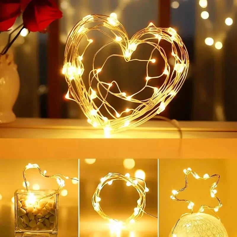 LED String Light 1/2/3/5/10M Waterproof String Lights Holiday Decoration  Fairy Lights Outdoor Garden Christmas String Lights