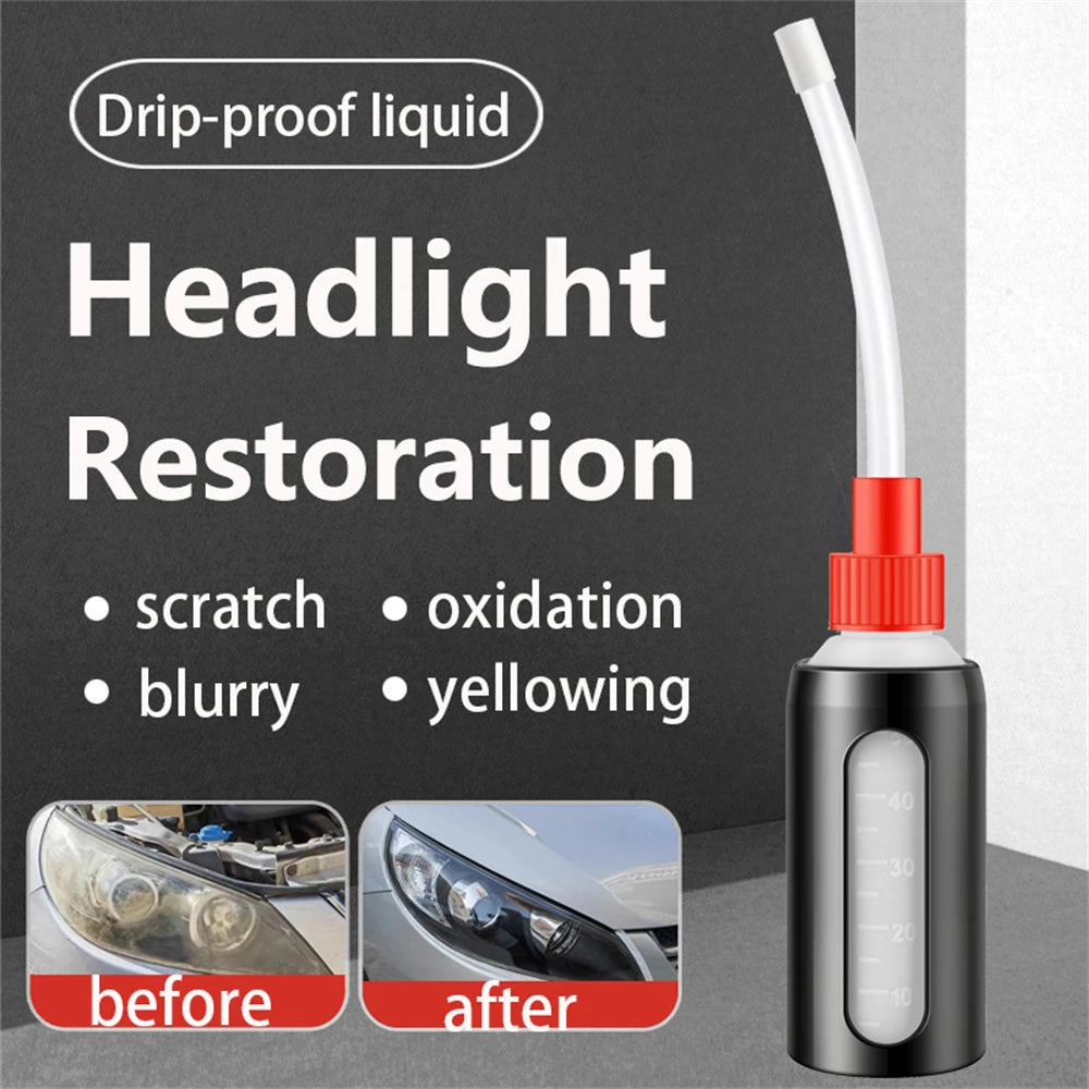 Headlight Restoration Kit Liquid Polymer Headlights Polishing Polymerization Car Headlight Renovation kit 100ML/200ML