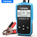 TOPDON AB101 12V Car Battery Tester Analyzer Load Test for Car Truck Motorcycle Car Battery Load Tester on Cranking Charging Systems 100-2000 CCA Automotive Alternator