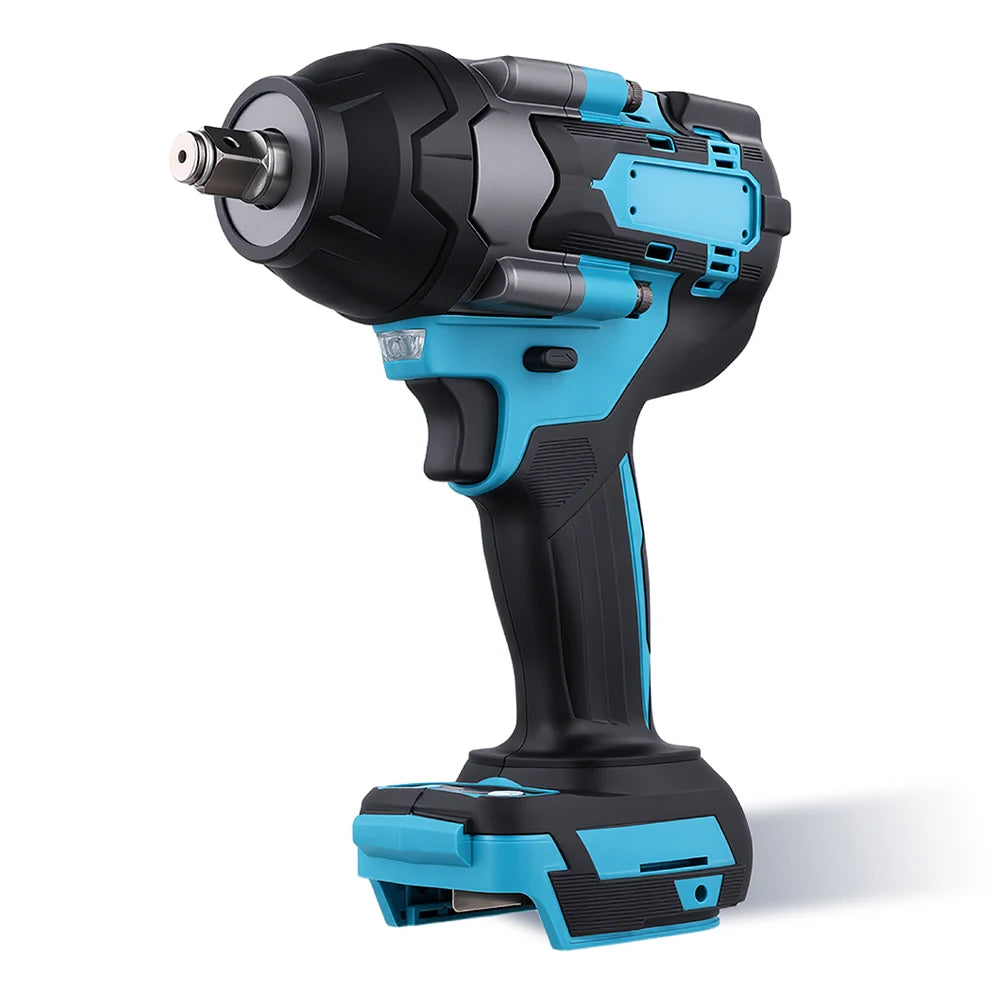 Podofo 1800 N.m Brushless Cordless Electric Impact Wrench 3 Speed Adjustable Power Handheld Screwdriver Car Truck Lawn Mower Maintenance Impact Wrench Car Repair Tool