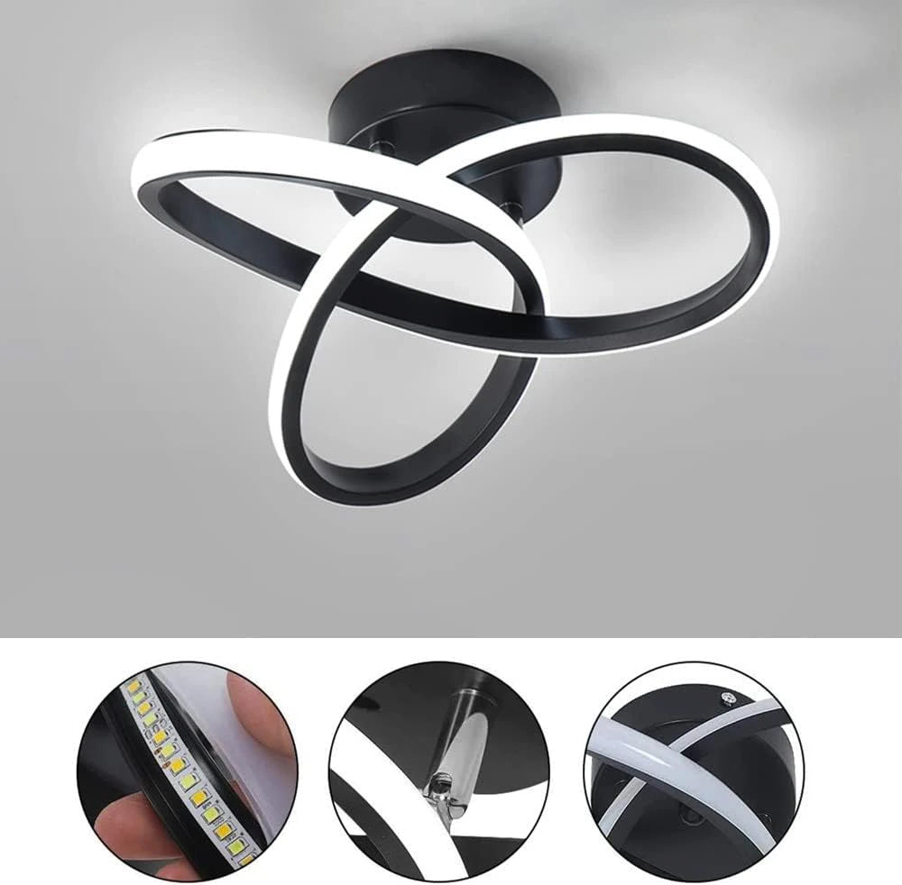 Modern Led Ceiling Lamp Led Ceiling Light 22W 2200Lm for Bedroom Dining Room Kitchen Hallways Living Room, Diameter 25cm