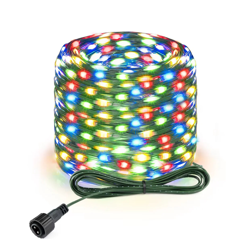 50M 100M 24V LED Christmas Lights Green Wire Leather Fairy Lights String Waterproof Outdoor Garden Party Wedding Garland Decor