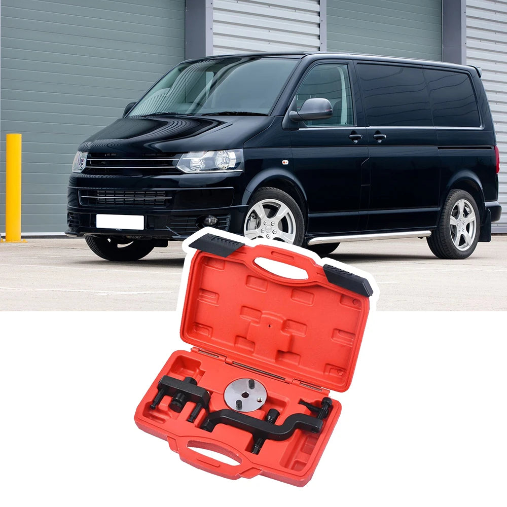 Podofo Engine Water Pump Removal Tool Kit Special Repair Tools For VW T5 Touareg 2.5 TDI Diesel Engine Disassembly Maintenance Auto Service Tool Set