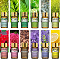 PHATOIL Coffret cadeau de 12 huiles essentielles 100 % naturelles pour humidificateurs, diffuseurs, massages et spa (lavande, citronnelle, arbre à thé, citronnelle)