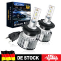 BEVINSEE H7 LED Bulb H4 LED headlight Hi/Lo Beam LED Auto Headlamp Mini Size Plug&Play 6000K White 12V, Halogen Replacement Lamp