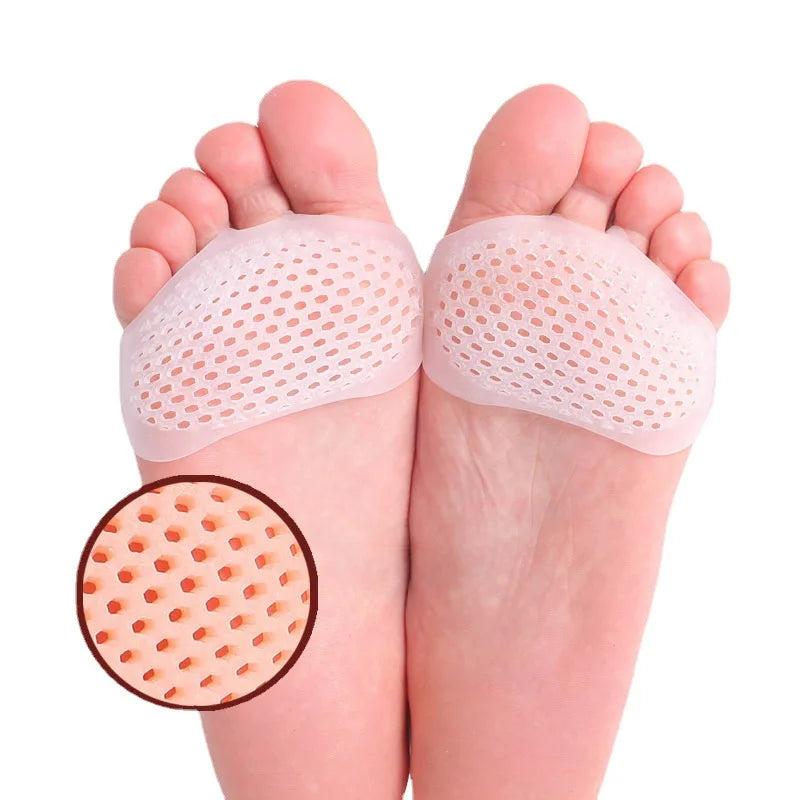2 pz Cuscinetti metatarsali in silicone separatori per dita sollievo dal dolore cuscinetti plantari ortesi solette per massaggio ai piedi calze per avampiede strumento per la cura dei piedi