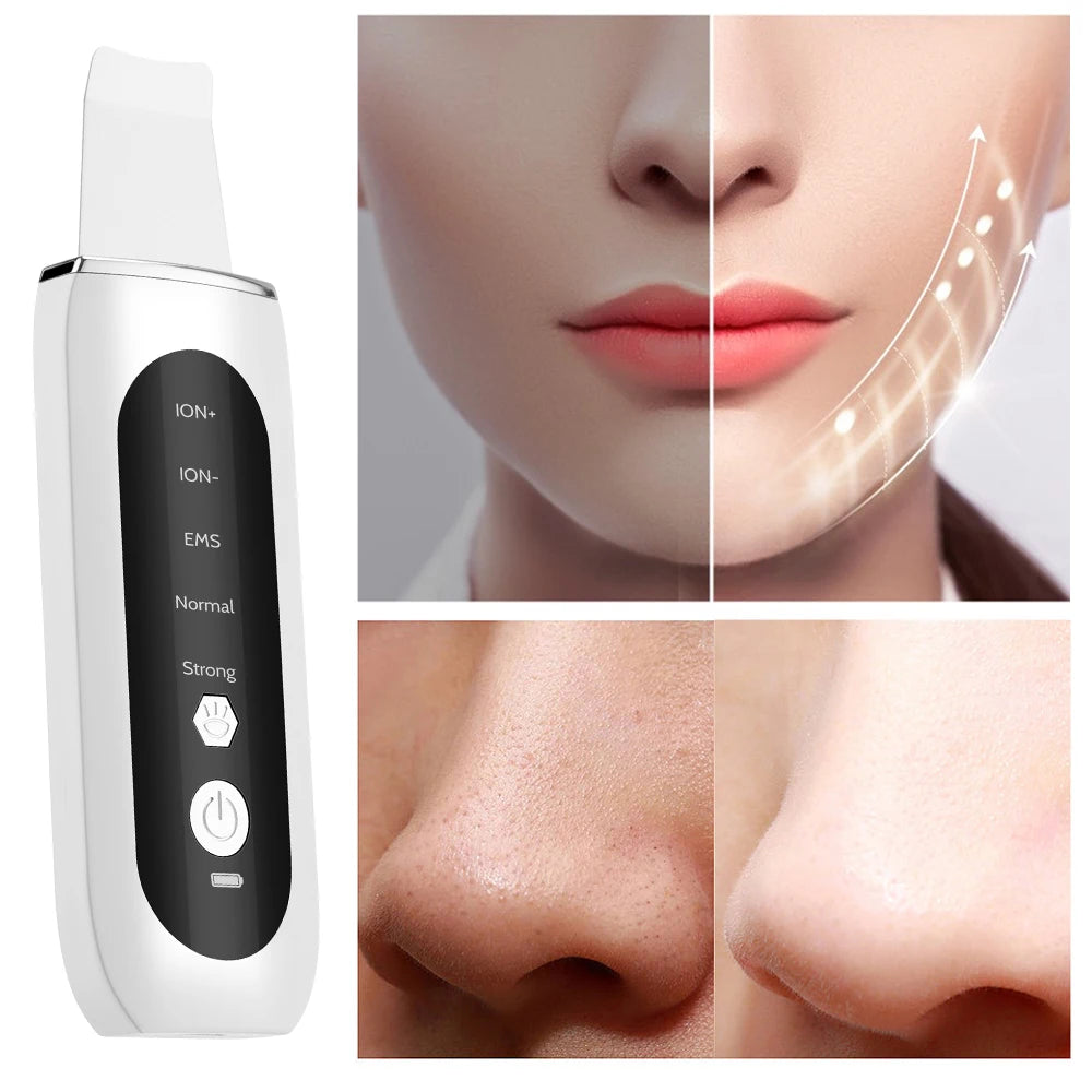 Electric Bubble Blackhead Remover / Ultrasonic Skin Scrubber Skin Care Tool Vacuum Suction Pore Cleanser Pimple Black Head Extractor Facial Lifting Cleaning Tools