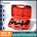 Podofo Engine Water Pump Removal Tool Kit Special Repair Tools For VW T5 Touareg 2.5 TDI Diesel Engine Disassembly Maintenance Auto Service Tool Set