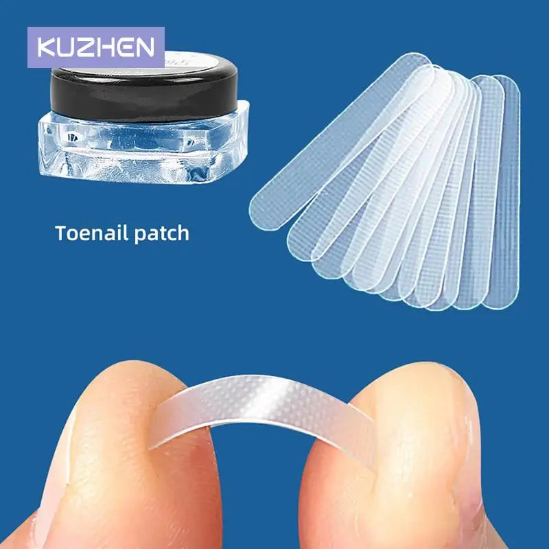 10pcs Ingrown Toe Nail Treatment Ingrown Toenail Correction Tool Elastic Patch Sticker Straightening Clip Brace Pedicure Tool
